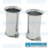 Velocity Stacks, IDF/DRLA/HPMX, 4in Tall, Steel, Chrome
