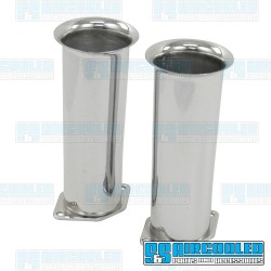 Velocity Stacks, IDF/DRLA/HPMX, 6in Tall, Steel, Chrome Velocity Stacks, IDF/DRLA/HPMX, 6in Tall, Steel, Chrome
