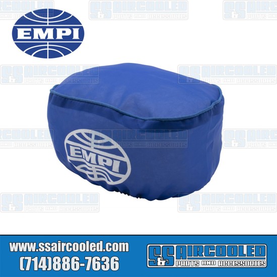 EMPI VW Pre-Filter, 7 x 4-1/2 x 3-1/2in, Oval, Nylon, Blue, 43-6101-0
