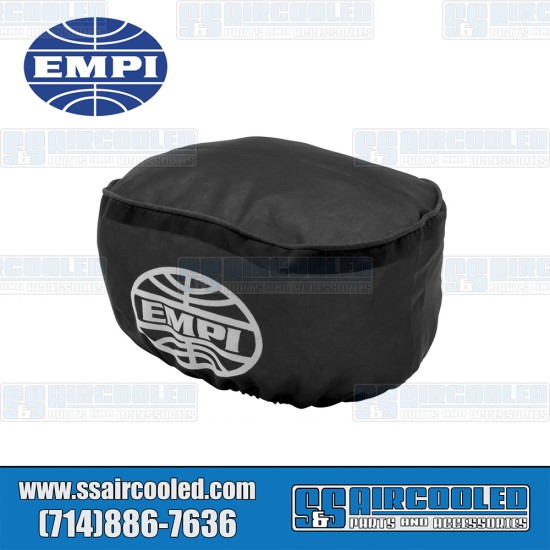 EMPI VW Pre-Filter, 7 x 4-1/2 x 3-1/2in, Oval, Nylon, Black, 43-6103-0