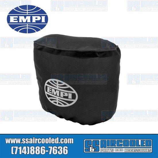 EMPI VW Pre-Filter, 7 x 4-1/2 x 6in, Oval, Nylon, Black, 43-6113-0