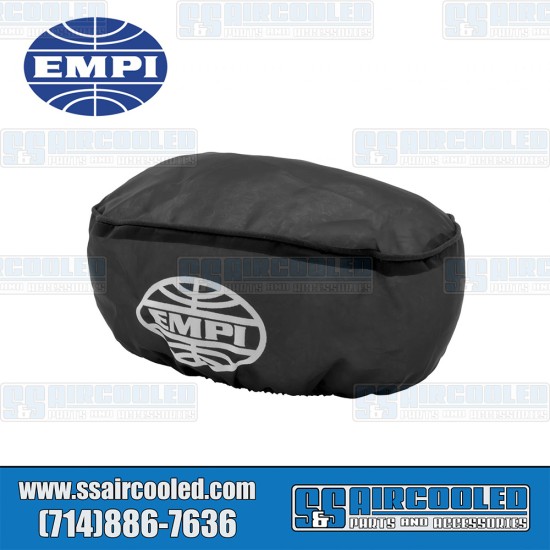 EMPI VW Pre-Filter, 9 x 5-1/2 x 3-1/2in, Oval, Nylon, Black, 43-6123-0