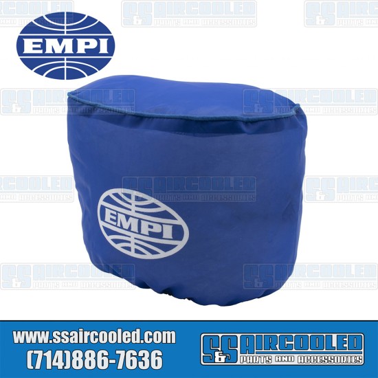 EMPI VW Pre-Filter, 9 x 5-1/2 x 6in, Oval, Nylon, Blue, 43-6131-0