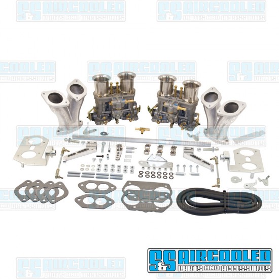 Weber VW Carburetor Kit, 44mm IDF, Dual, Hexbar Style Linkage, 43-6319-0