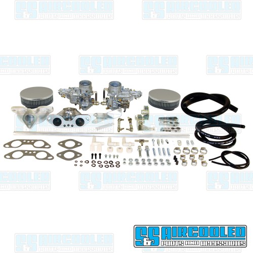 Carburetor Kit, 34mm ICT, Dual Hexbar Style Linkage w/Air Cleaners Carburetor Kit, 34mm ICT, Dual Hexbar Style Linkage w/Air Cleaners