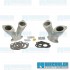Intake Manifold Kit, 48-51mm IDA/EPC, Dual Port, Straight, Short