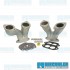 Intake Manifold Kit, 48-51mm IDA/EPC, Dual Port, Offset, Short