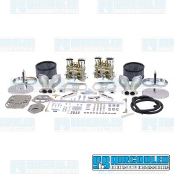 Carburetor Kit, 40mm HPMX, Dual, Hexbar Style Linkage w/Air Cleaners Carburetor Kit, 40mm HPMX, Dual, Hexbar Style Linkage w/Air Cleaners