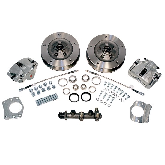AC Industries Disc Brake Kit, Front, 5x205mm, SS Braided Hoses, AC Industries AC Industries Disc Brake Kit, Front, 5x205mm, SS Braided Hoses, AC Industries