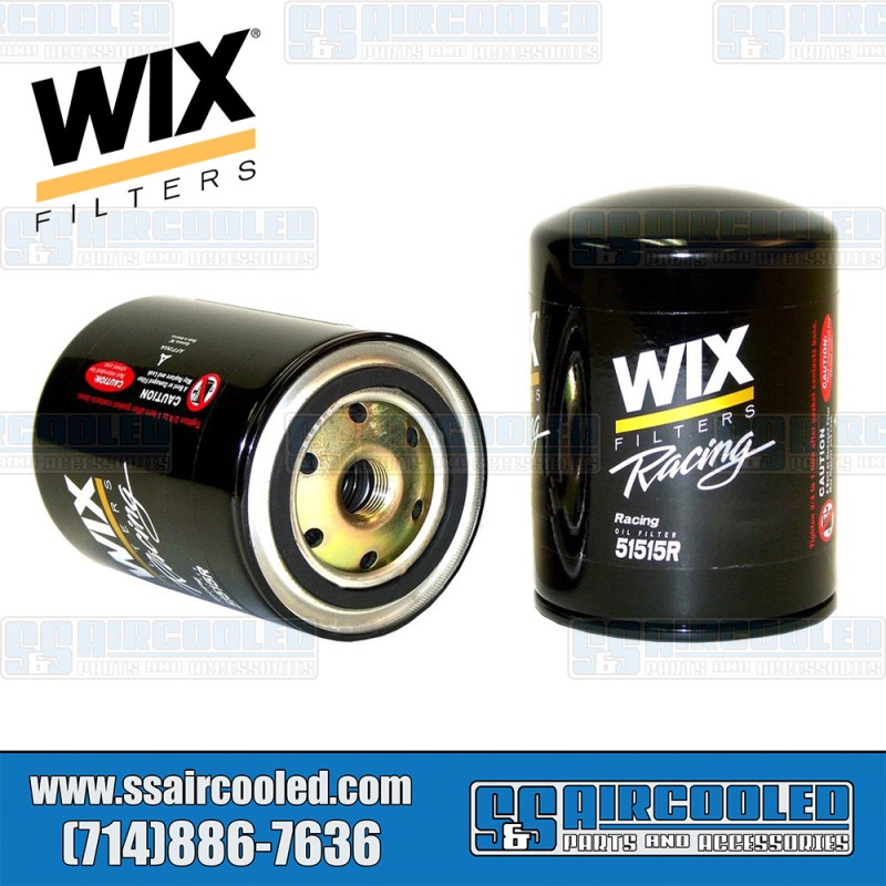 WIX Filters VW Oil Filter, High Performance, 51515R, VW Bug, Super Beetle, Ghia, Bus, Type 3, Thing, Vanagon WIX Filters VW Oil Filter, High Performance, 51515R, VW Bug, Super Beetle, Ghia, Bus, Type 3, Thing, Vanagon