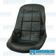 Seat Cover, for Low-Back Poly Seats, Black