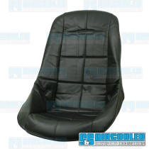 Seat Cover, for Low-Back Poly Seats, Black Seat Cover, for Low-Back Poly Seats, Black