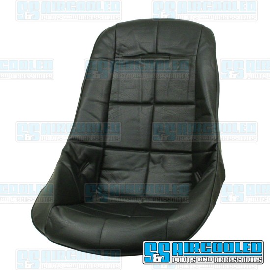 EMPI VW Seat Cover, POLY CVR LOW BACK SQ BLK, 62-2408-0
