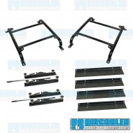 Seat Mount Kit, 4in. Tall, Slider & Slider, Universal, Race Trim Seat Mount Kit, 4in. Tall, Slider & Slider, Universal, Race Trim