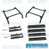 Seat Mount Kit, 4in. Tall, Slider & Slider, Universal, Race Trim