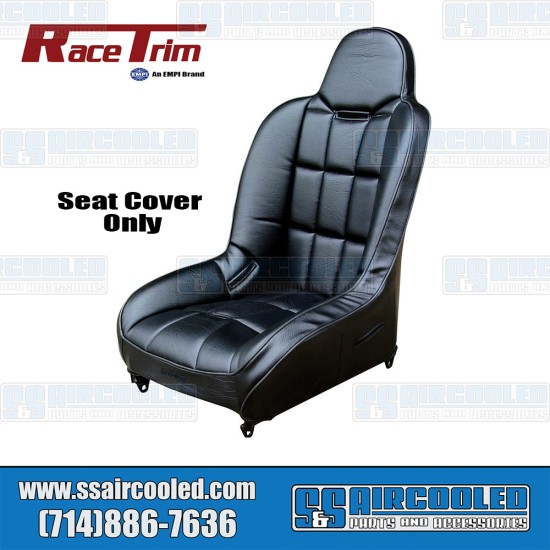 Race Trim VW Seat Cover, High-Back, Black Vinyl/Black Vinyl, 62-2752-7 Race Trim VW Seat Cover, High-Back, Black Vinyl/Black Vinyl, 62-2752-7