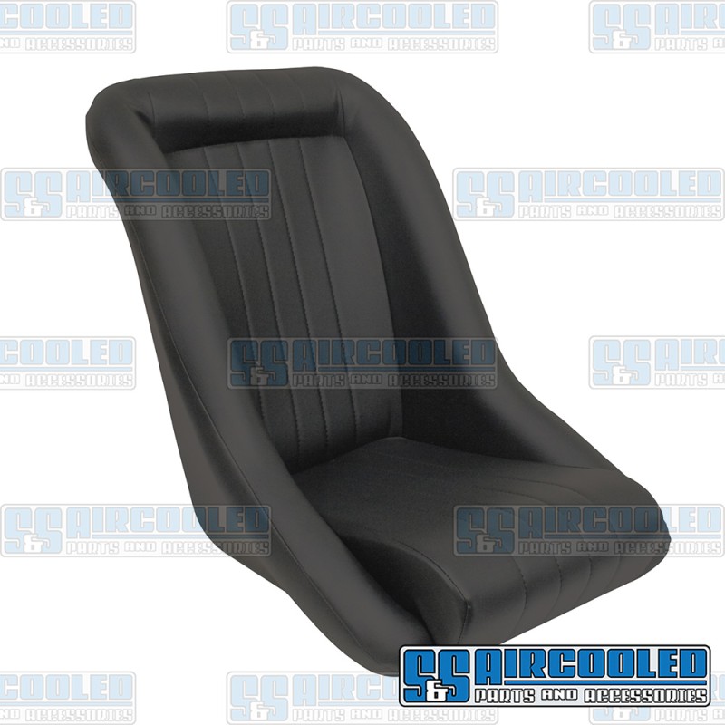 Race Trim VW Low-Back Roadster Style Seat, Black Vinyl, 62-2880-0 Race Trim VW Low-Back Roadster Style Seat, Black Vinyl, 62-2880-0