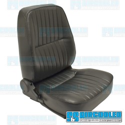 Reclining Bucket Seat, Low-Back w/o Headrest, Right, Black Vinyl, Race Trim