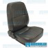Reclining Bucket Seat, Low-Back w/o Headrest, Right, Black Vinyl, Race Trim