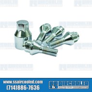 Wheel Locks, M12-1.5, 60 deg Taper, Chrome Wheel Locks, M12-1.5, 60 deg Taper, Chrome
