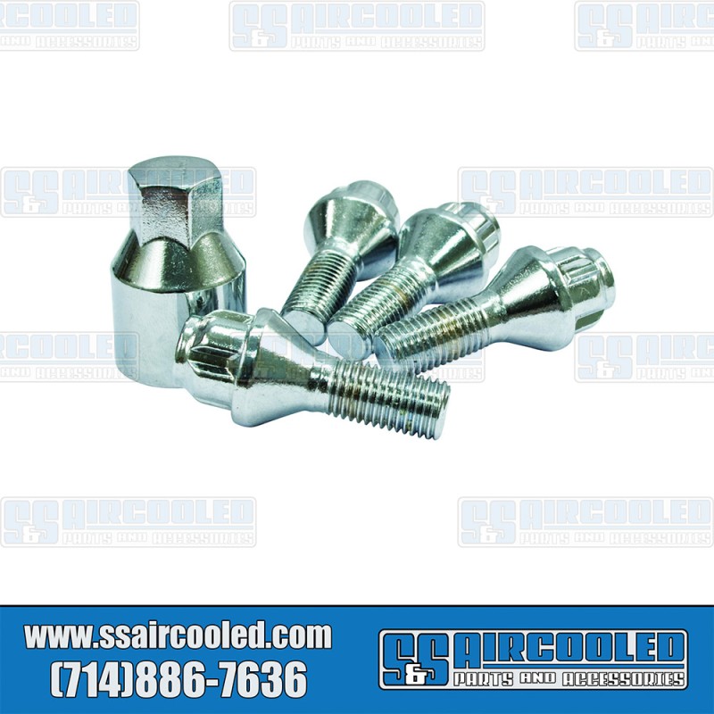 VW Wheel Locks, M12-1.5, 60 deg Taper, Chrome, 70-2706-0 VW Wheel Locks, M12-1.5, 60 deg Taper, Chrome, 70-2706-0