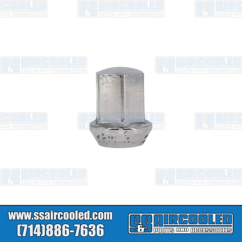 Lug Nut, M14-1.5, 60 deg Taper, Chrome