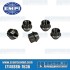 Alloy Lug Nuts, M14-1.5, 60° Taper, 12pt Open Style, Black