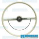  VW Steering Wheel, 15-3/4in Diameter, Stock Style, Silver/Grey, 113415651AGY