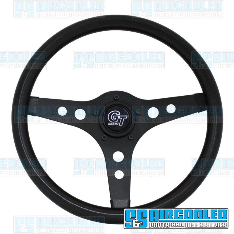 Grant Steering Wheels VW Steering Wheel, 330mm Diameter, Foam Grip, Black Spoke w/Black Grip, 79-4030-0