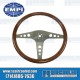 EMPI VW Steering Wheel, 457mm Diameter, 31mm Grip, Light Classic Wood, 79-4055-6