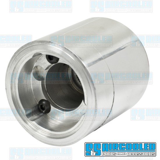 EMPI VW Steering Wheel Adapter, Aluminum w/Horn Button, 79-4057-0