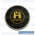 Horn Button, Banjo Style, Black/Gold