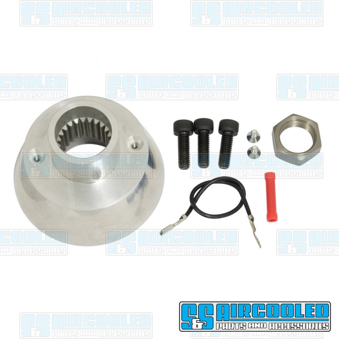 EMPI Steering Wheel Adapter, 7940620, Aluminum, VW Bug, Ghia