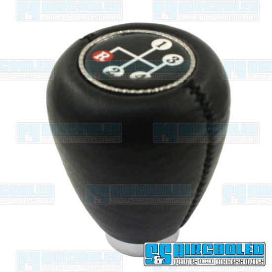  VW Shift Knob, Black w/Shift Pattern, 79-4640-0