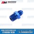 -6AN Straight Male Adapter to 1/4" NPT Male, Blue