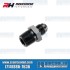 -6AN Straight Male Adapter to 1/4" NPT Male, Black