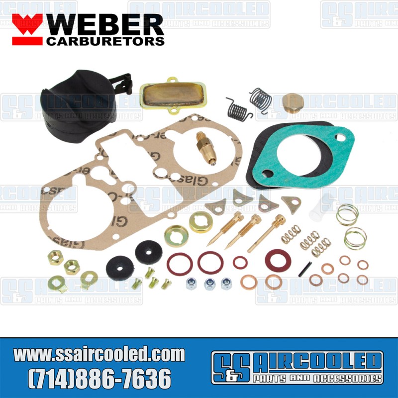Weber VW Deluxe Carburetor Rebuild Kit, 48 IDA 2-bbl, 92.1050.05, VW Bug, Super Beetle, Karmann Ghia, Bus, Thing Weber VW Deluxe Carburetor Rebuild Kit, 48 IDA 2-bbl, 92.1050.05, VW Bug, Super Beetle, Karmann Ghia, Bus, Thing