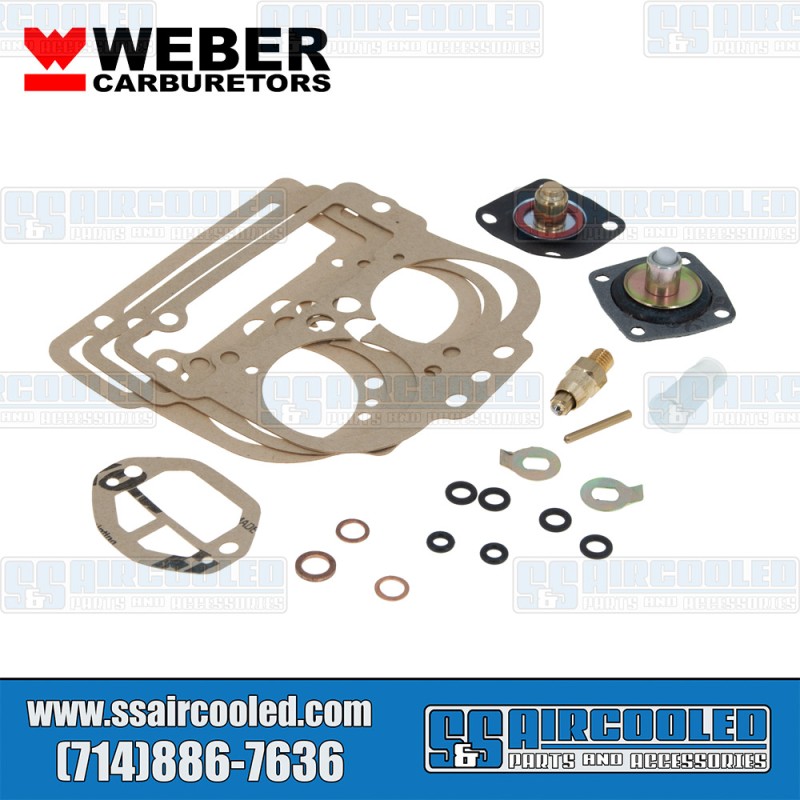 Weber VW Basic Carburetor Rebuild Kit, 40 DCNF, 92.1410.05, VW Bug, Super Beetle, Karmann Ghia, Bus, Thing Weber VW Basic Carburetor Rebuild Kit, 40 DCNF, 92.1410.05, VW Bug, Super Beetle, Karmann Ghia, Bus, Thing