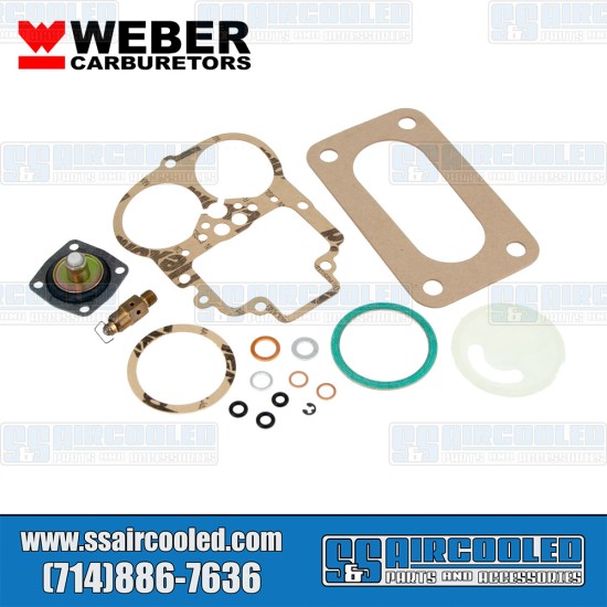 Weber VW Carburetor Rebuild Kit, 32/36 DFEV Progressive Weber, 92.3230.05