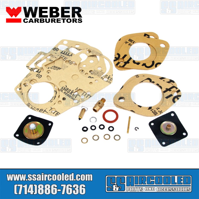 Weber VW Basic Carburetor Rebuild Kit, 40/44/48 IDF, 92.3240.05, VW Bug, Super Beetle, Karmann Ghia, Bus, Thing