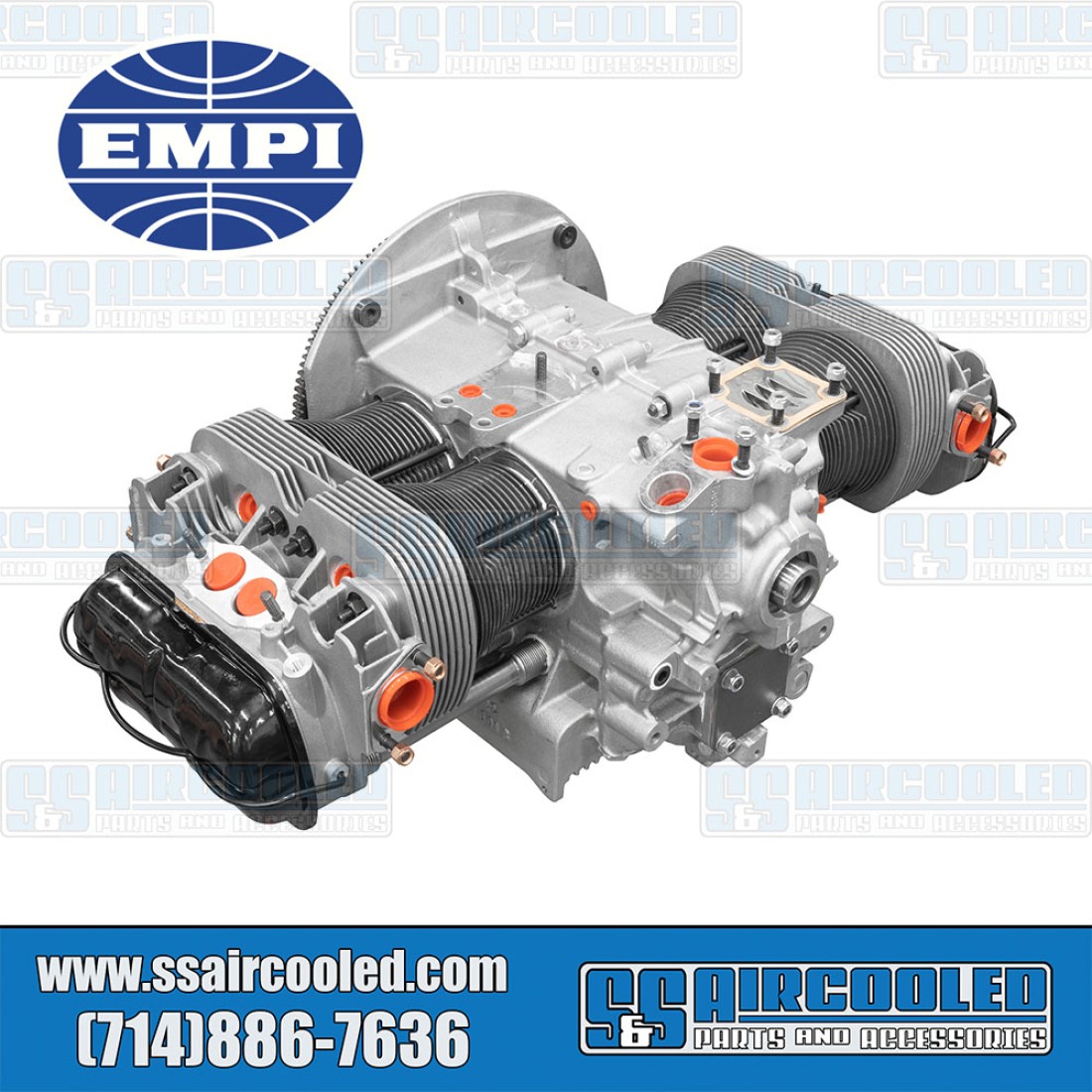 EMPI VW Engine Long-Block, 1776cc, Dual Port, Aluminum Case, New, 98 ...