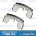 Bumper Guards, Front or Rear, Left & Right, Bumpers w/Impact Strip, Chrome