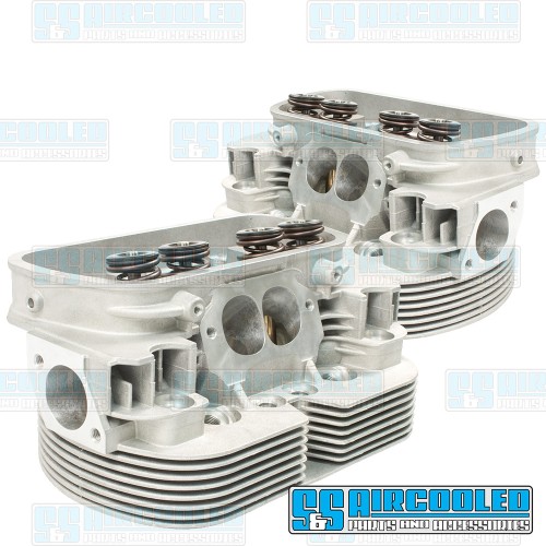 GTV-2 Cylinder Heads, 40x35.5mm, 90.5/92mm, Dual Springs, Stg-1 Wedge-Port