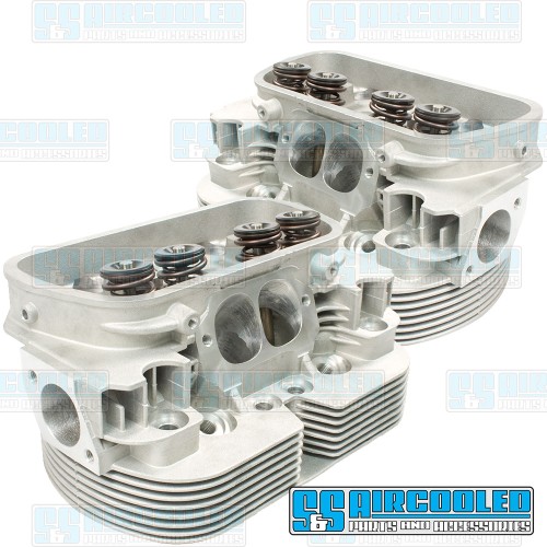 Cylinder Heads, 42x37.5mm, 90.5/92mm, Dual Springs, CNC Stage-3 Wedge-Port