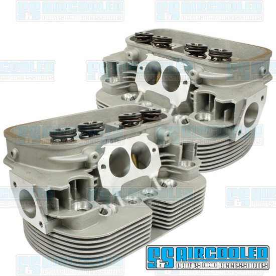 EMPI VW Cylinder Heads, 44x37.5mm, 90.5/92mm, Dual Springs, L7 CNC Ported, 98-1554-B