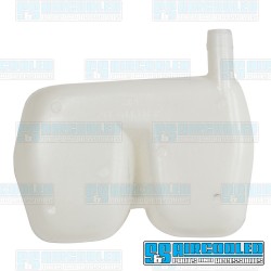 Brake Fluid Reservoir, Dual Circuit, Plastic, w/Servo