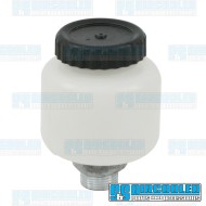 Brake Fluid Reservoir, Single Circuit, Threaded Base