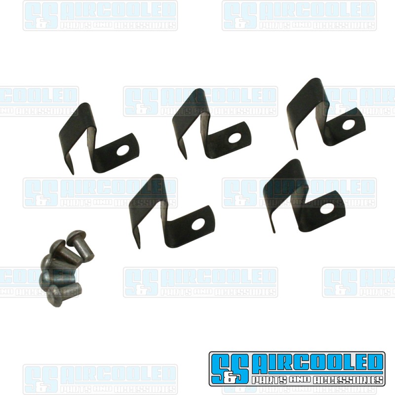  VW Hub Cap Clips, Includes Rivets, 111698131
