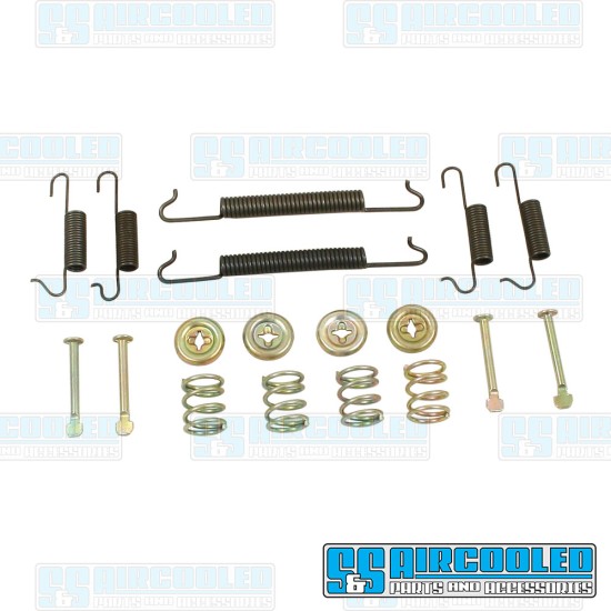  VW Hardware Kit, Brakes, Front, Left and Right, 113698237HKIT