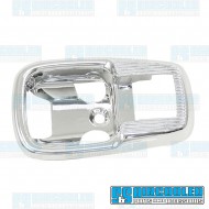 Door Release Handle Trim Plate, Inner, Left or Right, Chrome Door Release Handle Trim Plate, Inner, Left or Right, Chrome